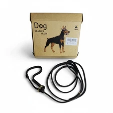 Genuine Leather Dog Leash – Adjustable 6 ft Heavy Duty  Dog Training Lead