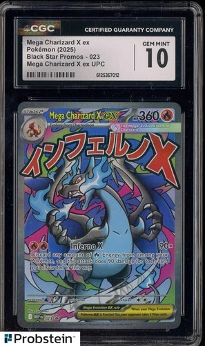 2025 Pokemon BSP Ultra Premium Collection #023 Mega Charizard X ex CGC 10