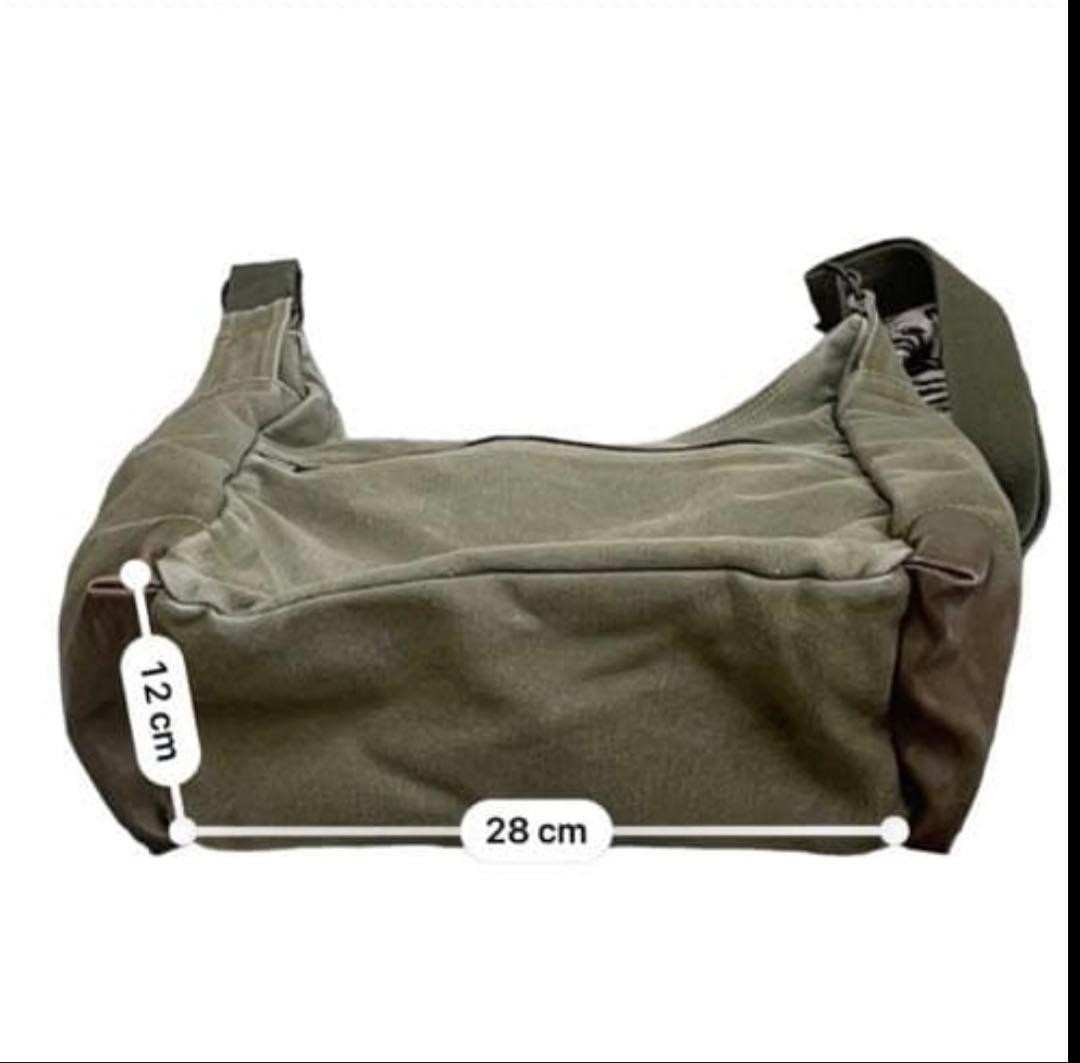 Diesel Military Shoulder Bag Vintage Dark Green Womens Auth From Japan RIN thumbnail 7