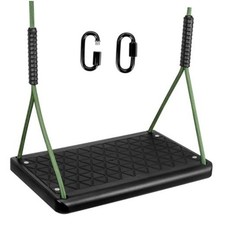 Heavy Duty Swing Seat, Non Slip Tree Swing Set with Adjustable Square-black