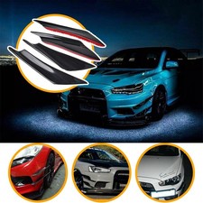 Carbon Fiber Front Bumper Canards Diffuser Lip Splitter Fins For Ford Gmc Jeep D Carbon Fiber Front Bumper Canards Diffuser Lip Splitter Fins For Ford Gmc Jeep D