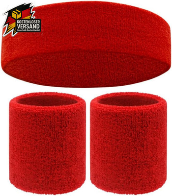 Schweißband,3 in 1 Schweißbänder Set,Handgelenk Sport Stirnband Wristband,Neon S