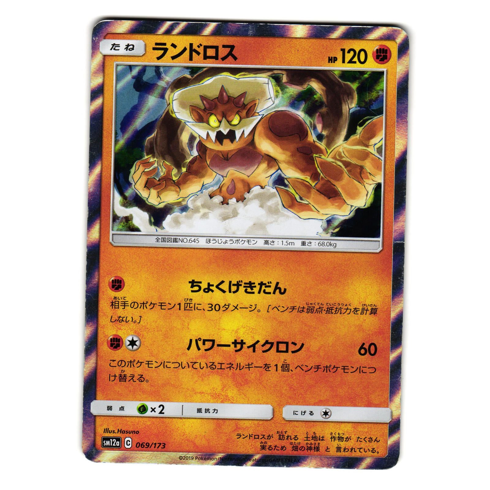 LANDORUS 069/173 sm12a TAG TEAM GX ALL STARS JAPANESE POKEMON TCG