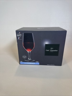 Chef & Sommelier Extra Strong Crystal Wine Class 15oz.  Lot Of 6 France
