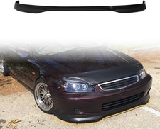 Front Bumper Lip Spoiler For 1999-2000 Honda Civic Pp Unpainted Black Type