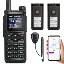Baofeng UV-28 Plus 10W Tri-band Radio GPS APP Program 1000CH Dual Batteries