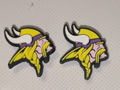 NFL Minnesota Vikings Shoe Charm  Schuhanstecker 2er Set für Clogs/Crocs Schuhe 