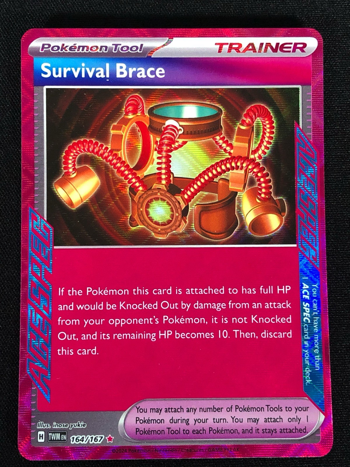 Pokemon Survival Brace 164/167 Ultra Rare Holo (NM)