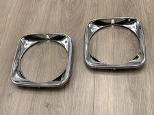 1971 Chevrolet Chevelle Ei Camino Headlamp Headlight Bezels Chrome Pair Lh Rh 1971 Chevrolet Chevelle Ei Camino Headlamp Headlight Bezels Chrome Pair Lh Rh