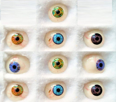 Ophthalmic Top Quality Artificial Eye Realistic Mix Human Prosthetic Eye 10PC