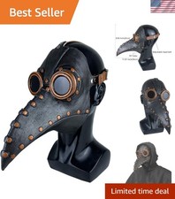 Plague Bird Mask Long Nose Beak Cosplay Steampunk Halloween Costume Props Lat...