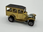 Vintage Hot Wheels Redline 1969 Classic 31 Ford Woody Gold w/White Interior USA