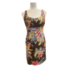 Vintage 90s Talbots Floral Dress 6 Cottagecore Sheath Mini Made in USA Petites