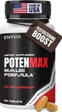 Natural Testosterone Booster for Men with Tribulus 60 Count Pack of 1 
