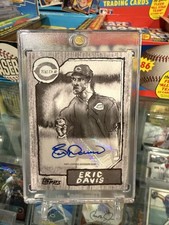 2024 Topps Spotlight by Andy Friedman - Eric Davis Auto 4/49 Grayscale #64B RARE