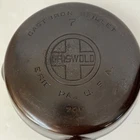Griswold Large Block Logo #7 Skillet 701 F Erie PA  Cast Iron No Wobble or Spin