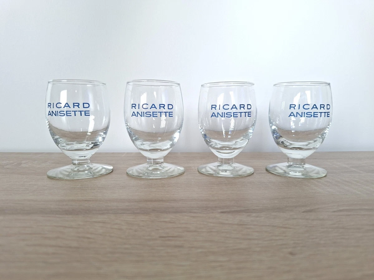 Lot De 6 Verres Berger Anisette – Pastis – Avec Carton D'origine – Années 2000
