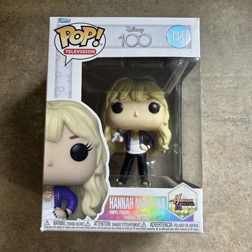 Funko POP! Television:  HANNAH MONTANA #1347 (Disney 100) w/Protector
