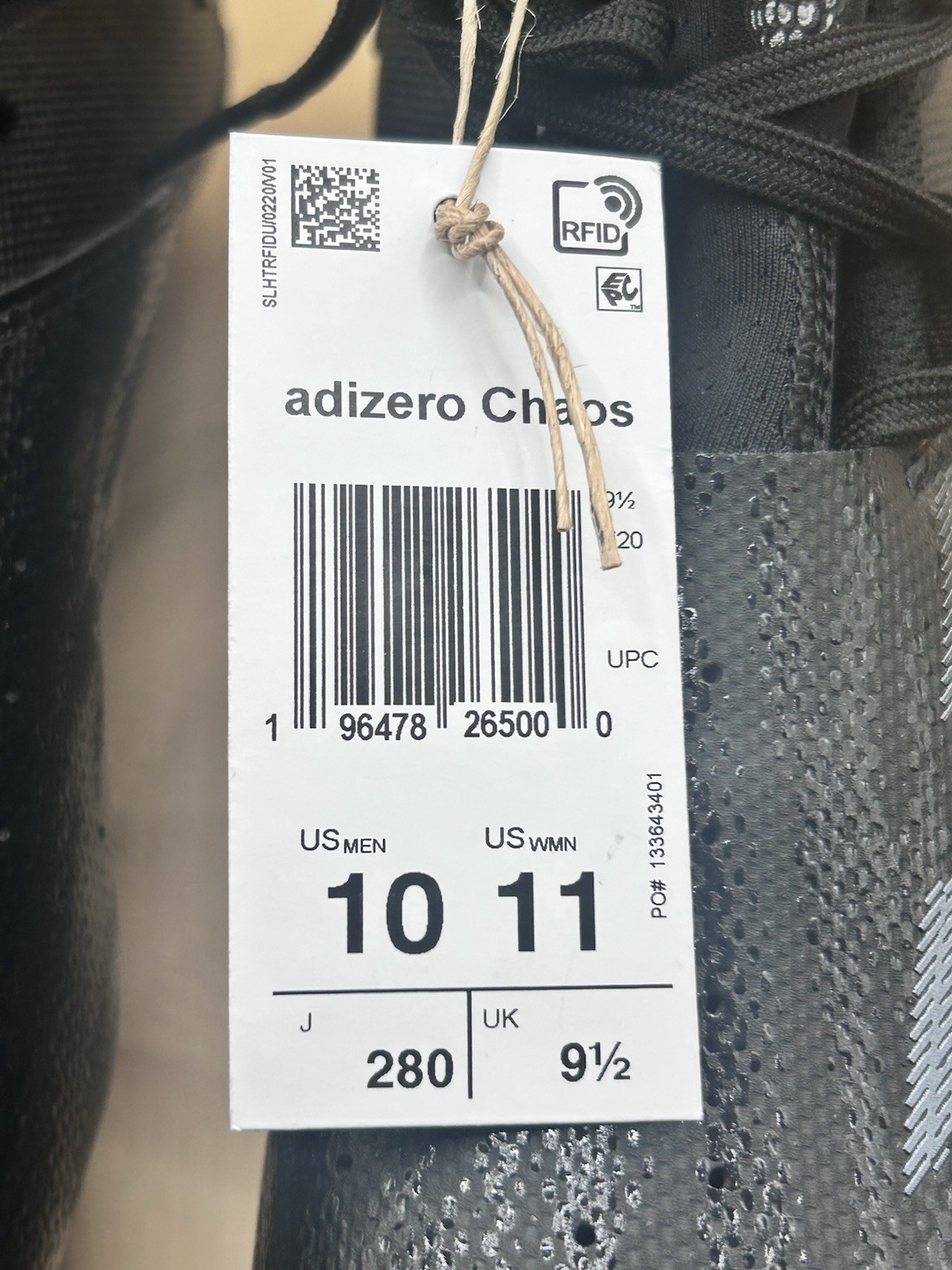 Adidas Adizero Chaos Athletic Football Cleats Shoes Black ID9103 Men's Sz 10 thumbnail 5