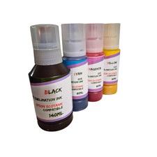 140ml BK 85ml C, M, Y Dye Sublimation Ink for Epson ET-3830 ET-3843 ET-3850