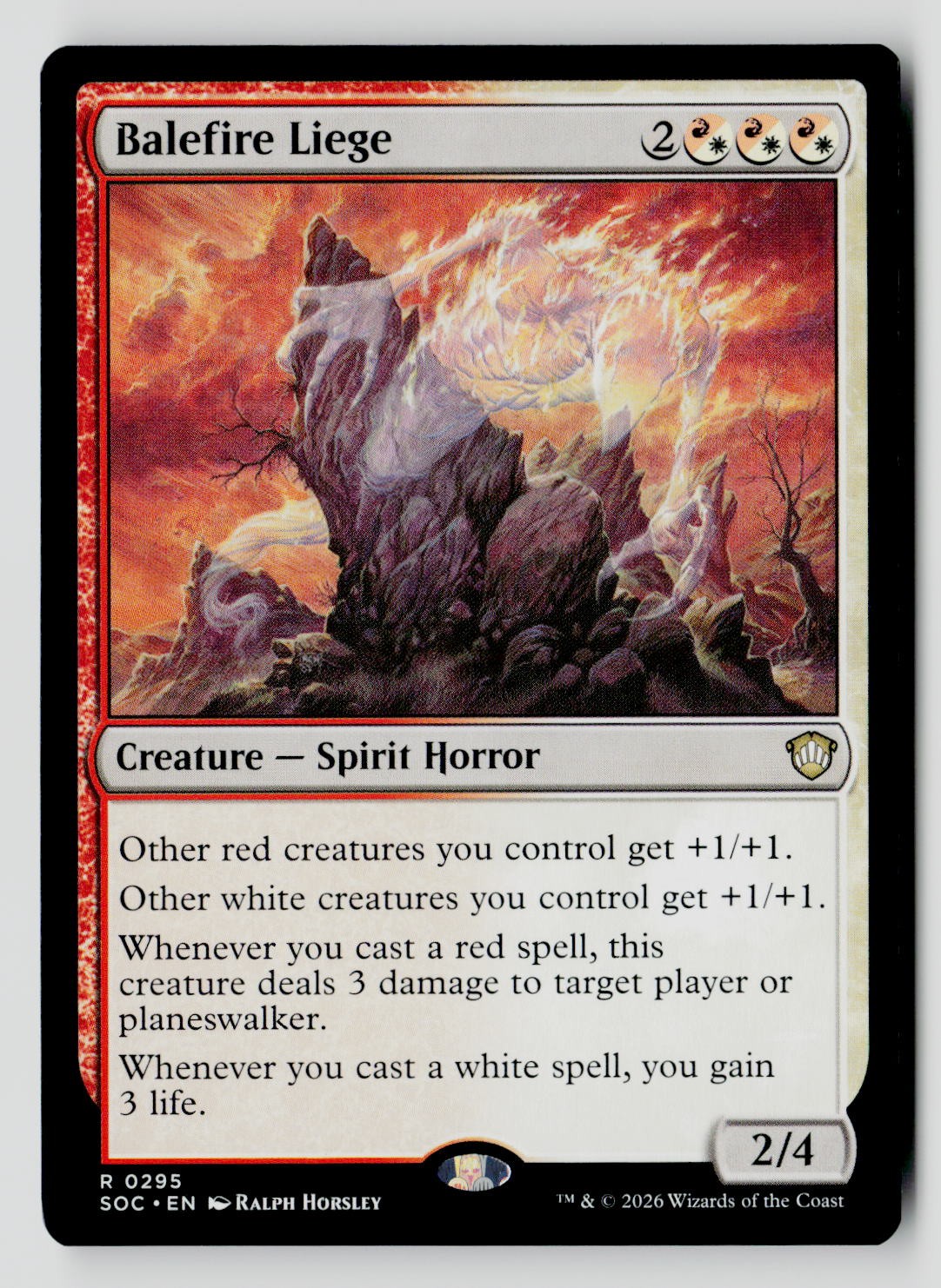Balefire Liege 295 R MTG SOC NM