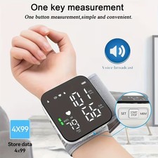   Talking Automatic wrist blood pressure monitor cuff with voice broadcast NIB