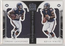2015 Panini Crown Royale Dual Silhouettes 71/99 Kevin White Jeremy Langford 0it8