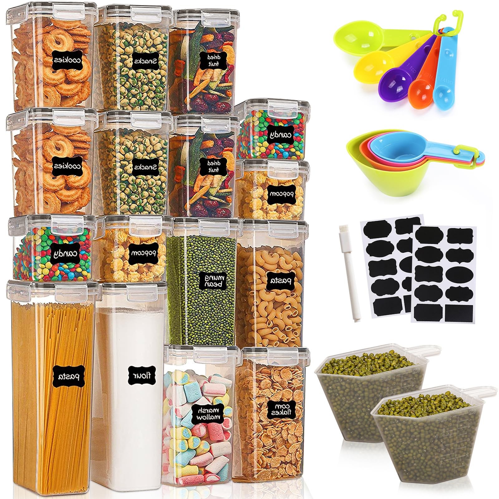 Boîte de conservation alimentaire transparente pour un garde-manger propre et ordonné