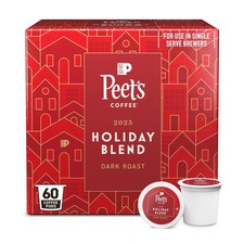 Peet's Coffee, Dark Roast Keurig KCup Pods, 100 Arabica Coffee Holiday Blen...