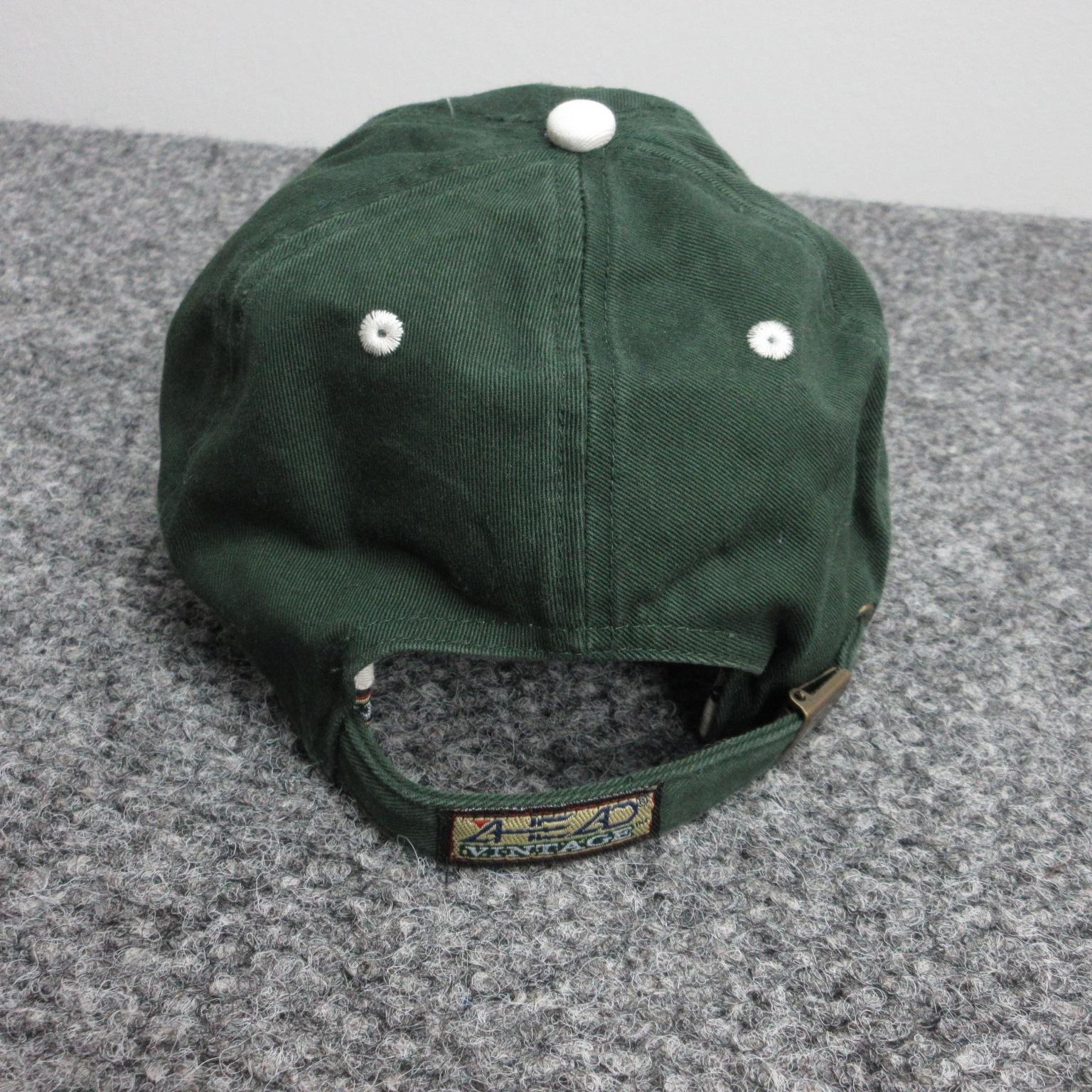 St Augustine Florida Hat Cap Strap Back Green Emb… - image 6