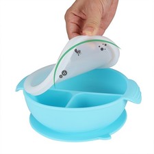 Suction Plates for Babies  Toddlers - 100 Silicone, Dinnerware Stays Put NEW