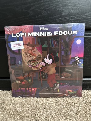 Disney Lo-Fi Lofi Minnie: Focus - Purple Orchid Color Vinyl LP Record Brand New