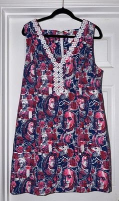NWT Lilly Pulitzer Its A 250th A Celebration Ben Franklin Otta Stretch Shift 16