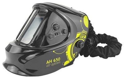 Automatik-Schweißhelm AH 650 air system mit Anschluss Frischluftsystem WELDINGER