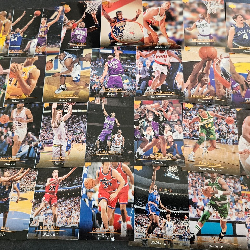 1995-96 UPPER DECK BASKETBALL YOU PICK SEE SCANS OF EVERY CARD STARS & ROOKIES
