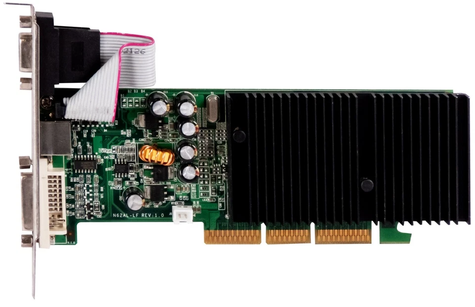 Graphics Card EVGA NVIDIA GEFORCE 6200 256MB 256-A8-N404-LR AGP - Image 2 of 2