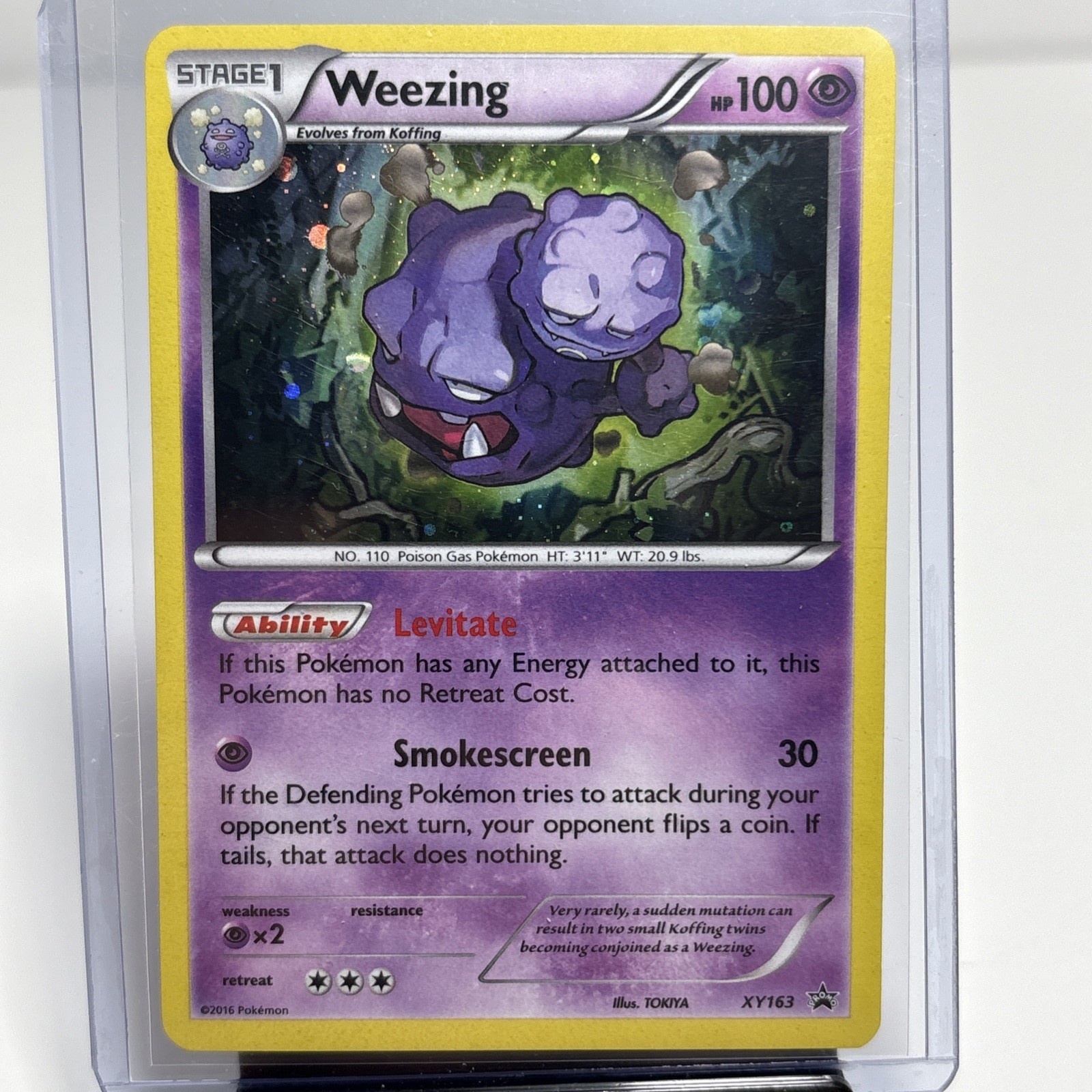 Pokémon TCG Weezing XY Black Star Promos XY163 Promo Cosmos Holo Rare MP