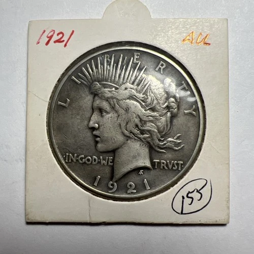 1921 High Relief Peace Silver Dollar In Extra Fine Condition