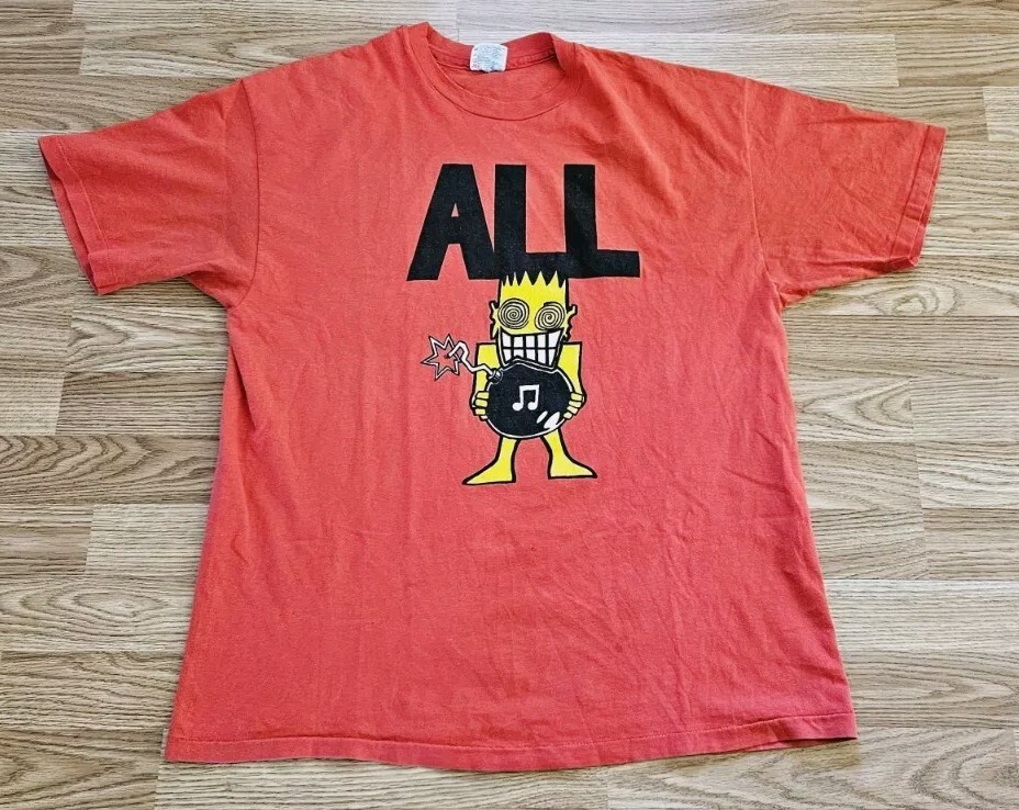 Vintage 90s Descendents ALL Punk Band Allroy Saves T Shirt Vintage 90s Descendents ALL Punk Band Allroy Saves T Shirt