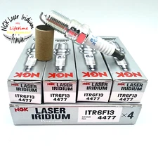 (QTY 4) NGK Laser Iridium Spark Plug ITR6F13 4477 for MAZDA 3 2004-2005