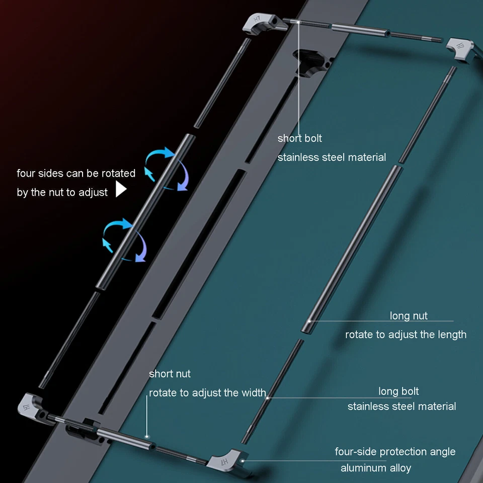 HTC U11+/U11 Eyes Life Aluminium Frame Protective Cover Metal border Bumper Case - Image 2 of 4