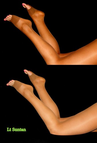 2 Tamara Open Toe Pantyhose C TALL=XL Hooters Uniform Sheer sexy legs 4 color - Picture 6 of 21