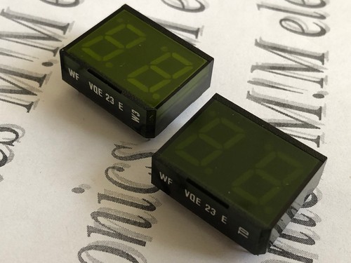 1x VQE23 E Display LED 7 segmenti VERDE 2 cifre - Foto 4 di 4