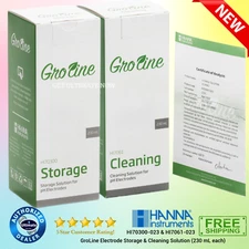 GroLine Electrode Storage and Cleaning Solution (230 mL each)