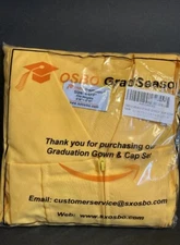 OSBO Gradseason Matte Graduation Gown Cap Tassel Set Gold Size 54FF