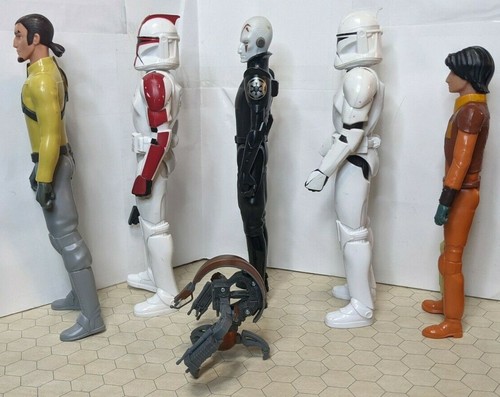 Star Wars 6 12" Figuren Bundle 2008-14 Hasbro C-3252B Storm Troopers Jarrus Ezra - Bild 5 von 12