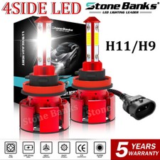 4-sides H11 Led Headlight Kit Low Beam Bulb Super Bright White 1200000lm 6000k 4-sides H11 Led Headlight Kit Low Beam Bulb Super Bright White 1200000lm 6000k