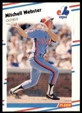 1988 Fleer #199 Mitchell Webster