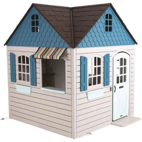 Lifetime 290980 Imagination Kids Heavy Duty Outdoor Small Getaway Blue Playhouse