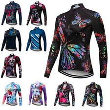 Fahrradtrikot Damen Langarm Radtrikot Rennrad Trikot Fahrrad Shirt Fahrradjacke